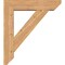 Ekena Millwork Traditional Slat Smooth Bracket w/ Offset Brace, Western Red Cedar, 7 1/2"W x 32"D x 36"H BKT0806X32X36TRA06SWR - alternate 3
